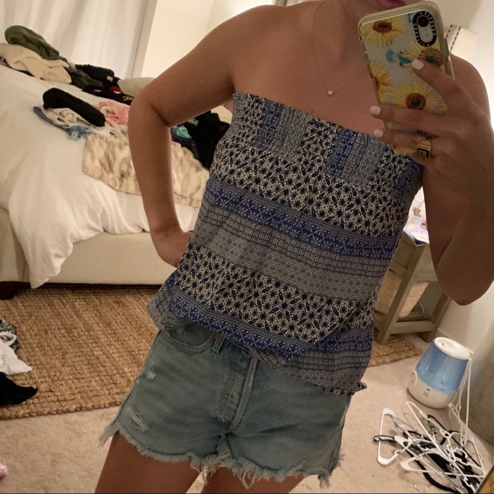 Cozy Casual Strapless Top